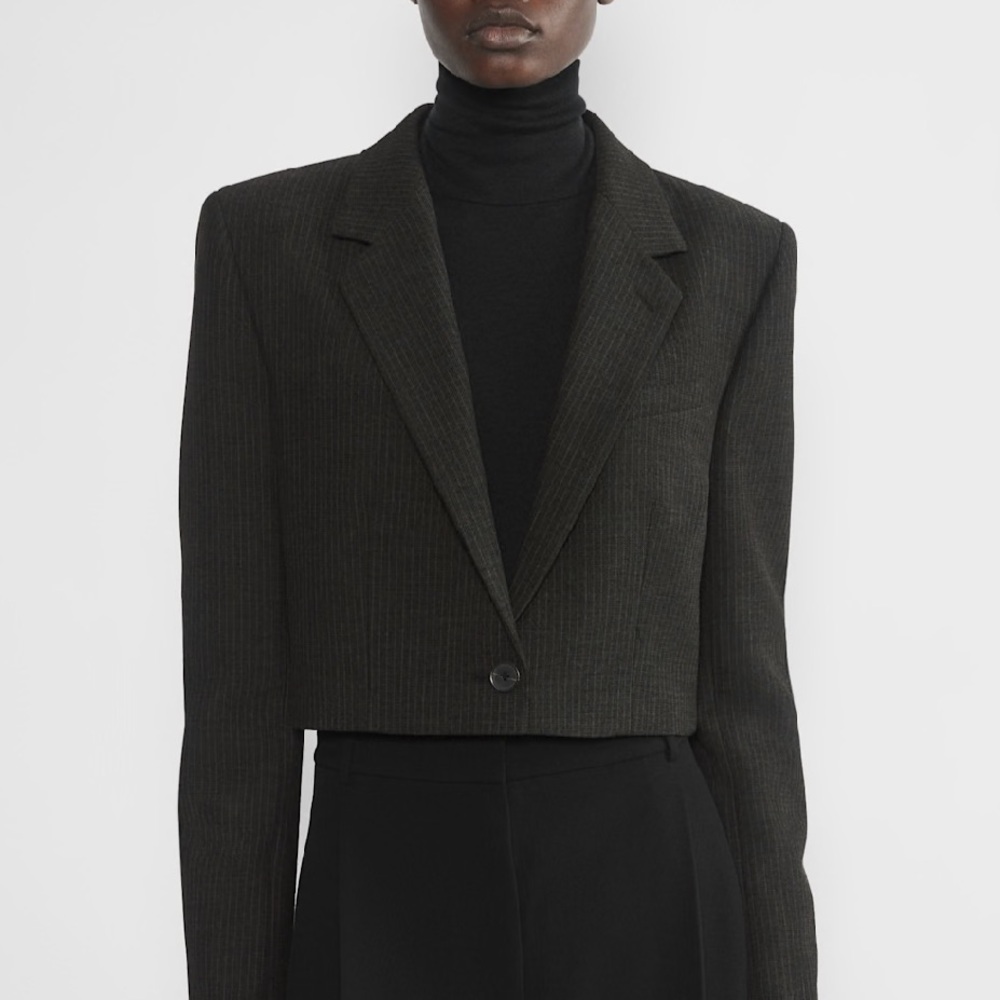 Black Cropped Blazer